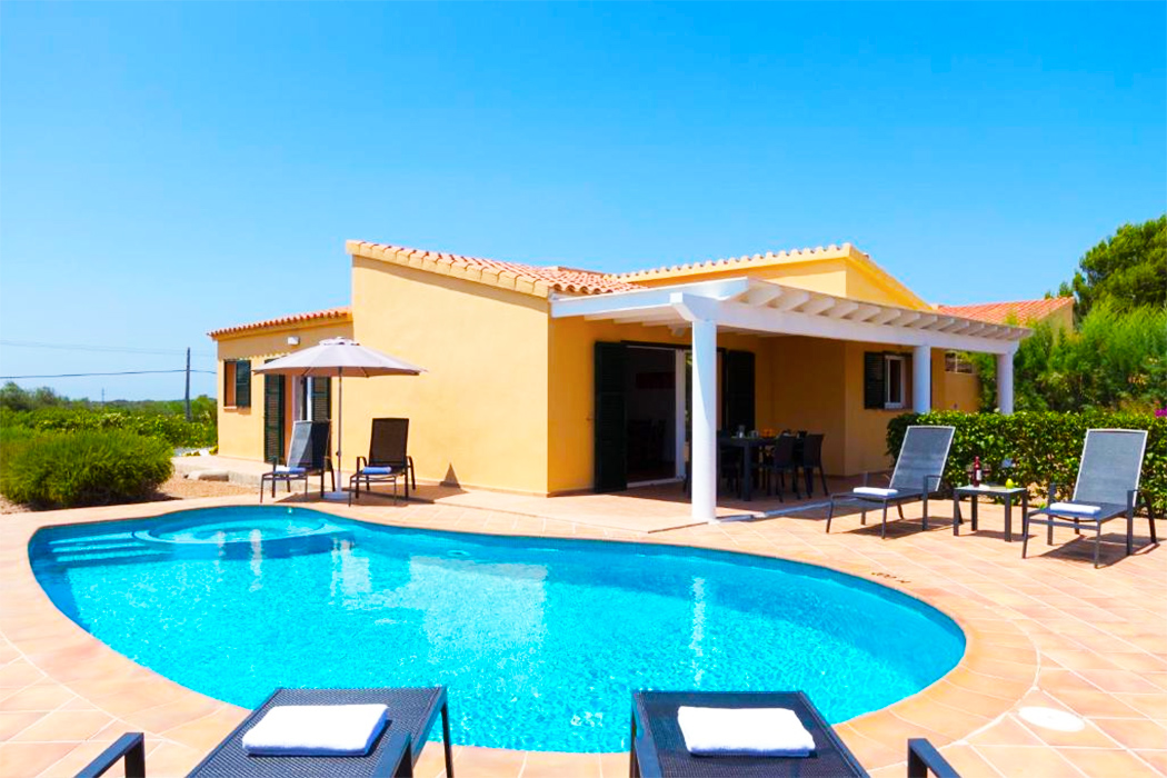 Villas Menorca Sur piscina privada habitacion menorca