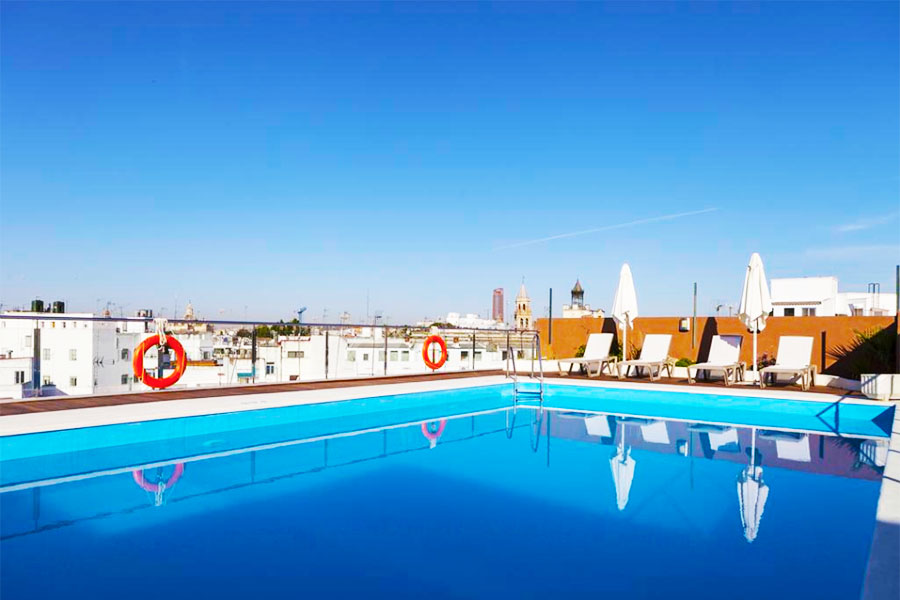 Hotel Don Paco: Hotel en Sevilla Piscina en la Azotea