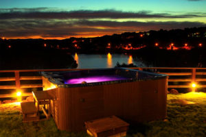 Las Cabañas del Lago piscina privada habitacion